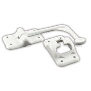Jr Products JR Products 10605 Plastic 90° T-Style Door Holder - Polar White, 6" 10605